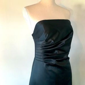 ABS Allen Schwartz Black Strapless Dress